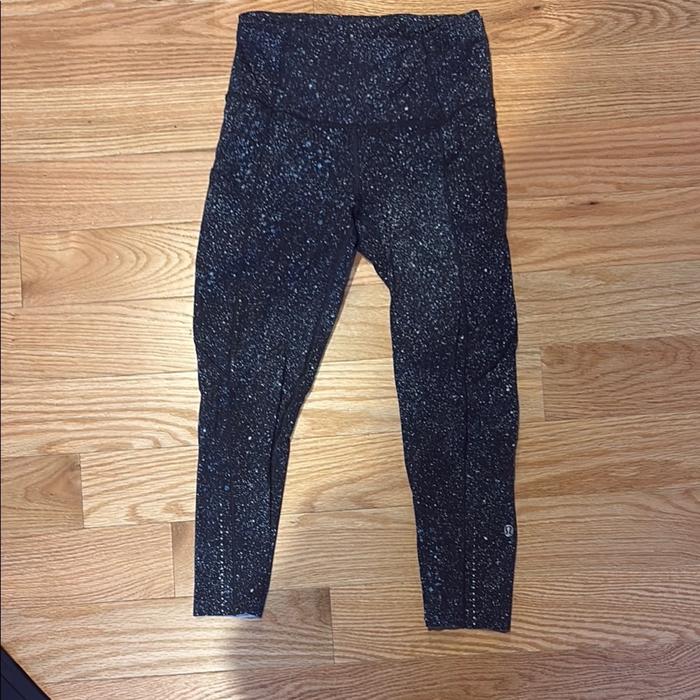 Lululemon Athletica Black Speckled Leggings